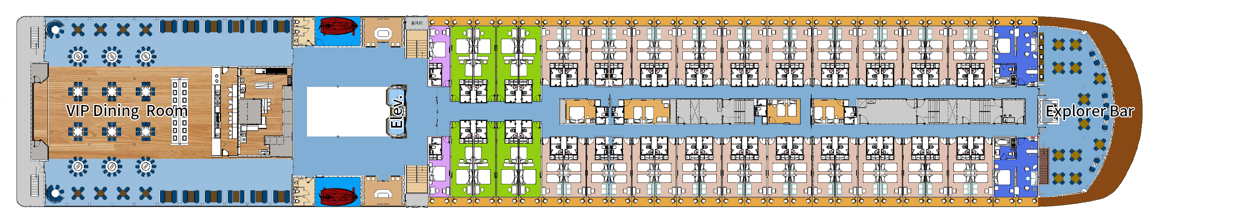 China Goddess No.3 cruise ship deck plan D4