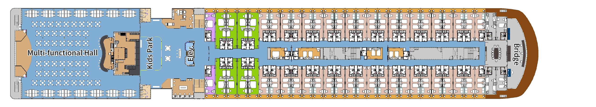 China Goddess No.3 cruise ship deck plan D5