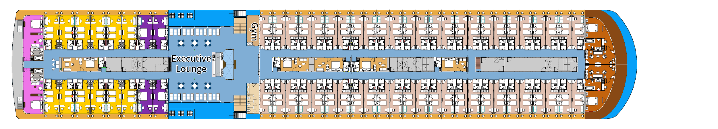 China Goddess No.3 cruise ship deck plan D6