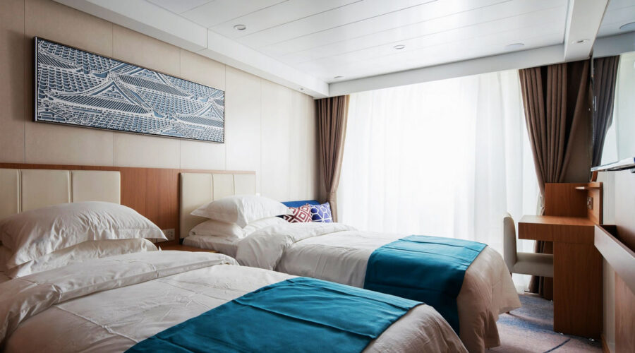 Standard Balcony Cabin onboard China Goddess 3 Cruise Ship